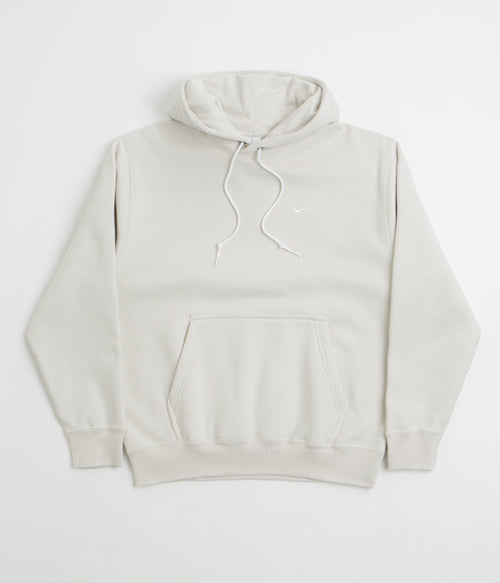 Nike Solo Swoosh Hoodie - Light Bone / White