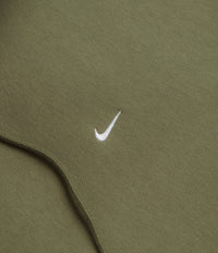 Nike Solo Swoosh Hoodie - Medium Olive / Medium Olive / White / White thumbnail