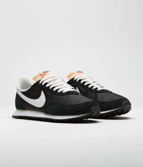 Nike Waffle Trainer 2 Shoes - Black / White - Sail - Total Orange ...