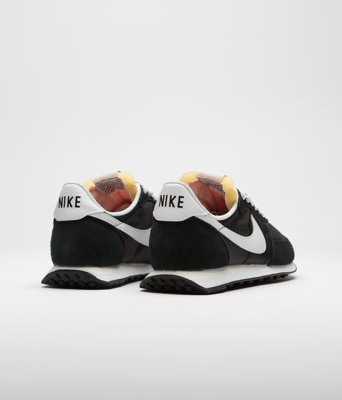 Nike Waffle Trainer 2 Shoes - Black / White - Sail - Total Orange ...