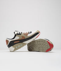 Nike Womens Air Max 90 Shoes - Phantom / Light British Tan - Black - Fire Red thumbnail