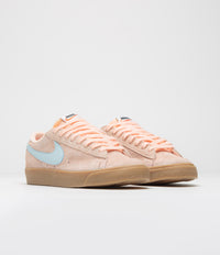 Nike Womens Blazer Low '77 Vintage Shoes - Crimson Tint / Glacier Blue thumbnail