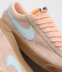 Nike Womens Blazer Low '77 Vintage Shoes - Crimson Tint / Glacier Blue thumbnail