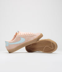 Nike Womens Blazer Low '77 Vintage Shoes - Crimson Tint / Glacier Blue thumbnail