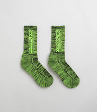 No Problemo Glitch Knit Socks - Green thumbnail