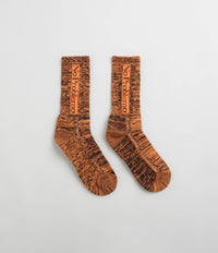 No Problemo Glitch Knit Socks - Orange thumbnail