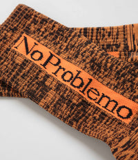 No Problemo Glitch Knit Socks - Orange thumbnail