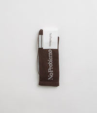 No Problemo Logo Socks - Brown thumbnail