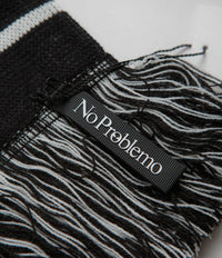 No Problemo Striped Scarf - Black thumbnail