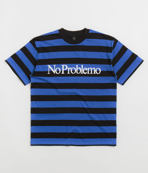 No Problemo Striped T-Shirt - Black Multi