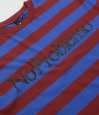 No Problemo Striped T-Shirt - Burgundy Multi thumbnail