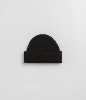 Norse Projects Alpaca Wool Short Beanie - Black