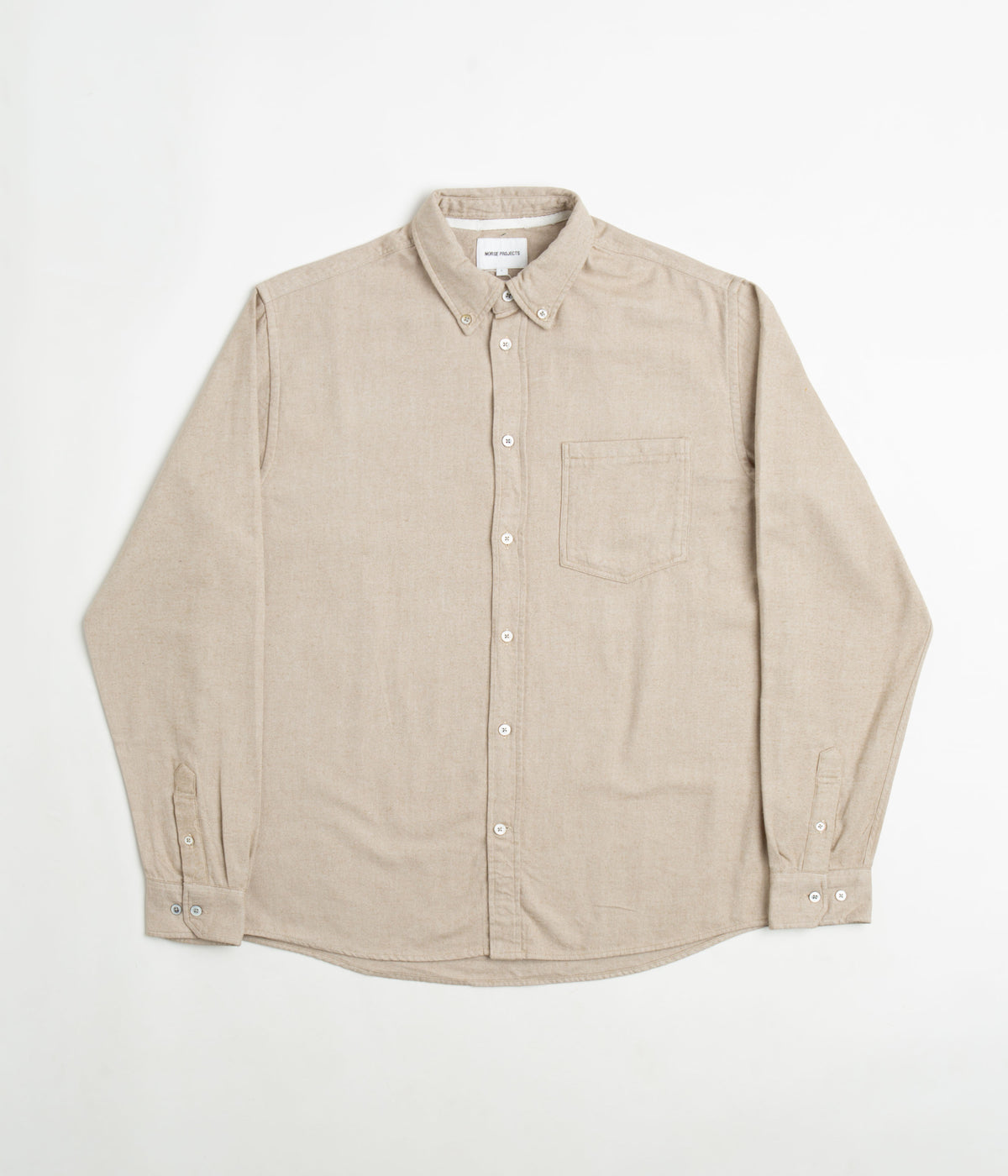 Norse Projects Anton Organic Flannel Shirt - Utility Khaki | Always in ...