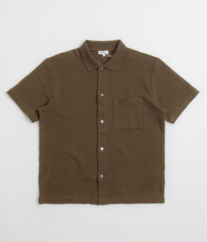 Norse Projects Gustav Crochet Shirt - Chestnut