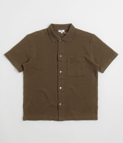 Norse Projects Gustav Crochet Shirt - Chestnut