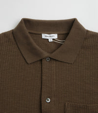 Norse Projects Gustav Crochet Shirt - Chestnut thumbnail