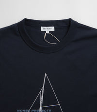 Norse Projects Holger Organic Boat Print T-Shirt - Dark Navy thumbnail