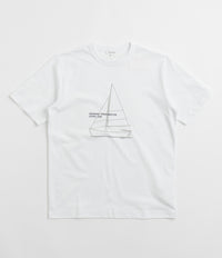 Norse Projects Holger Organic Boat Print T-Shirt - White thumbnail