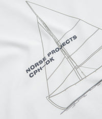 Norse Projects Holger Organic Boat Print T-Shirt - White thumbnail