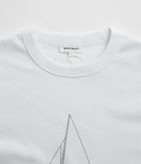 Norse Projects Holger Organic Boat Print T-Shirt - White thumbnail