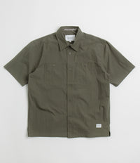 Norse Projects Ivan Tech Poplin Short Sleeve Shirt - Ivy Green thumbnail