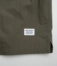 Norse Projects Ivan Tech Poplin Short Sleeve Shirt - Ivy Green thumbnail