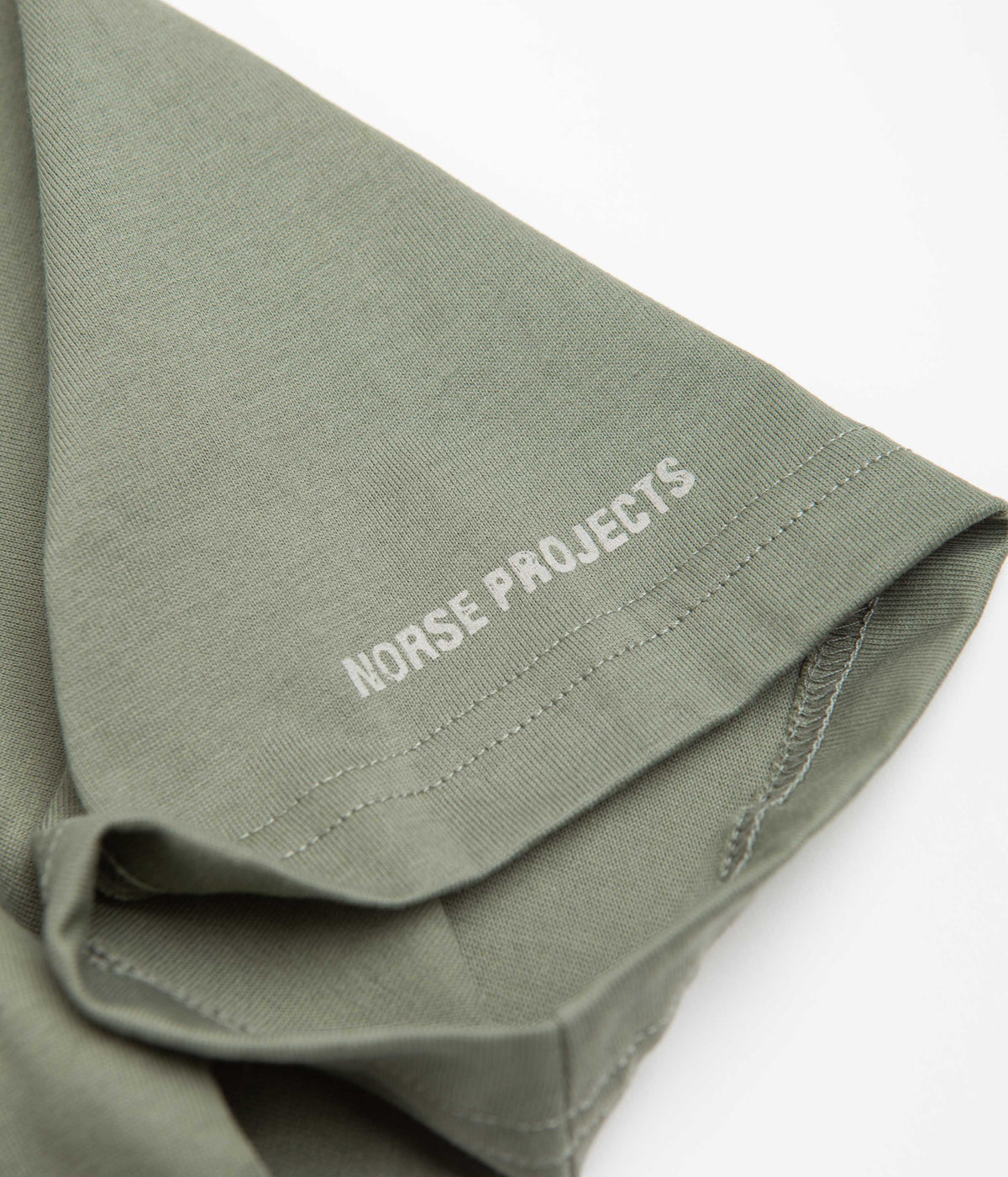 Norse Projects Johannes Lino Cut Large Reeds T-Shirt - Dried Sage Gree ...