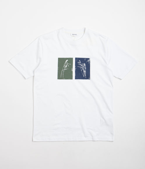Norse Projects Johannes Lino Cut Reeds T-Shirt - Calcite Blue