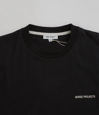 Norse Projects Johannes Standard Logo T-Shirt - Black thumbnail