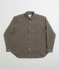 Norse Projects Mo Check Oversized Shirt - Taupe thumbnail