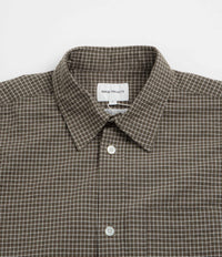 Norse Projects Mo Check Oversized Shirt - Taupe thumbnail