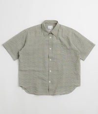 Norse Projects Mo Oversized Check Short Sleeve Shirt - Moss Green thumbnail