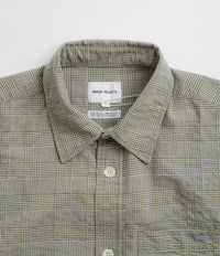 Norse Projects Mo Oversized Check Short Sleeve Shirt - Moss Green thumbnail