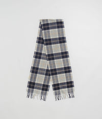 Norse Projects Norse Moon Merino Lambswool Checked Scarf - Navy thumbnail