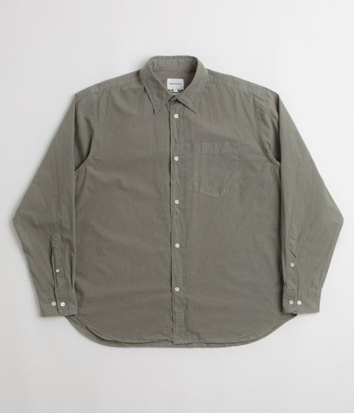 Norse Projects Ole Cotton Tencel Shirt - Mid Khaki