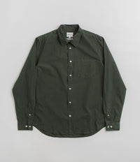 Norse Projects Osvald Cotton Tencel Shirt - Spruce Green thumbnail