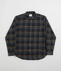 Norse Projects Osvald Organic Flannel Check Shirt - Dark Navy thumbnail