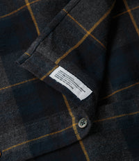 Norse Projects Osvald Organic Flannel Check Shirt - Dark Navy thumbnail