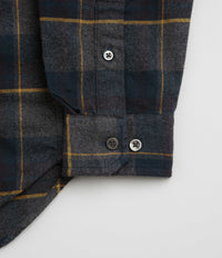 Norse Projects Osvald Organic Flannel Check Shirt - Dark Navy thumbnail