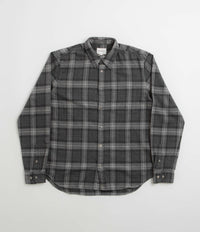 Norse Projects Osvald Organic Flannel Check Shirt - Grey Melange thumbnail