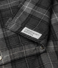 Norse Projects Osvald Organic Flannel Check Shirt - Grey Melange thumbnail