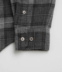 Norse Projects Osvald Organic Flannel Check Shirt - Grey Melange thumbnail