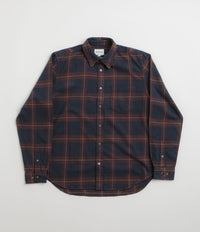 Norse Projects Osvald Organic Flannel Check Shirt - Wine Red thumbnail