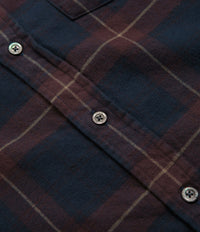 Norse Projects Osvald Organic Flannel Check Shirt - Wine Red thumbnail