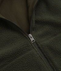 Norse Projects Tycho Pile Fleece Full Zip Jacket - Ivy Green thumbnail