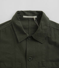 Norse Projects Tyge Cotton Linen Overshirt - Spruce Green thumbnail