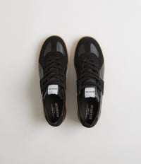 Novesta All Leather German Army Trainer Shoes - Black / Transparent thumbnail