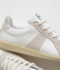 Novesta All Leather German Army Trainer Shoes - White / Ecru thumbnail