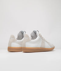 Novesta All Leather German Army Trainer Shoes - White / Transparent thumbnail