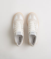 Novesta All Leather German Army Trainer Shoes - White / Transparent thumbnail